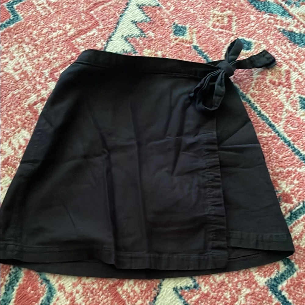 Abercrombie & Fitch Black Tie Wrap Skirt